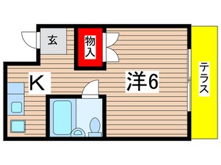 ハイツ山喜の物件間取画像